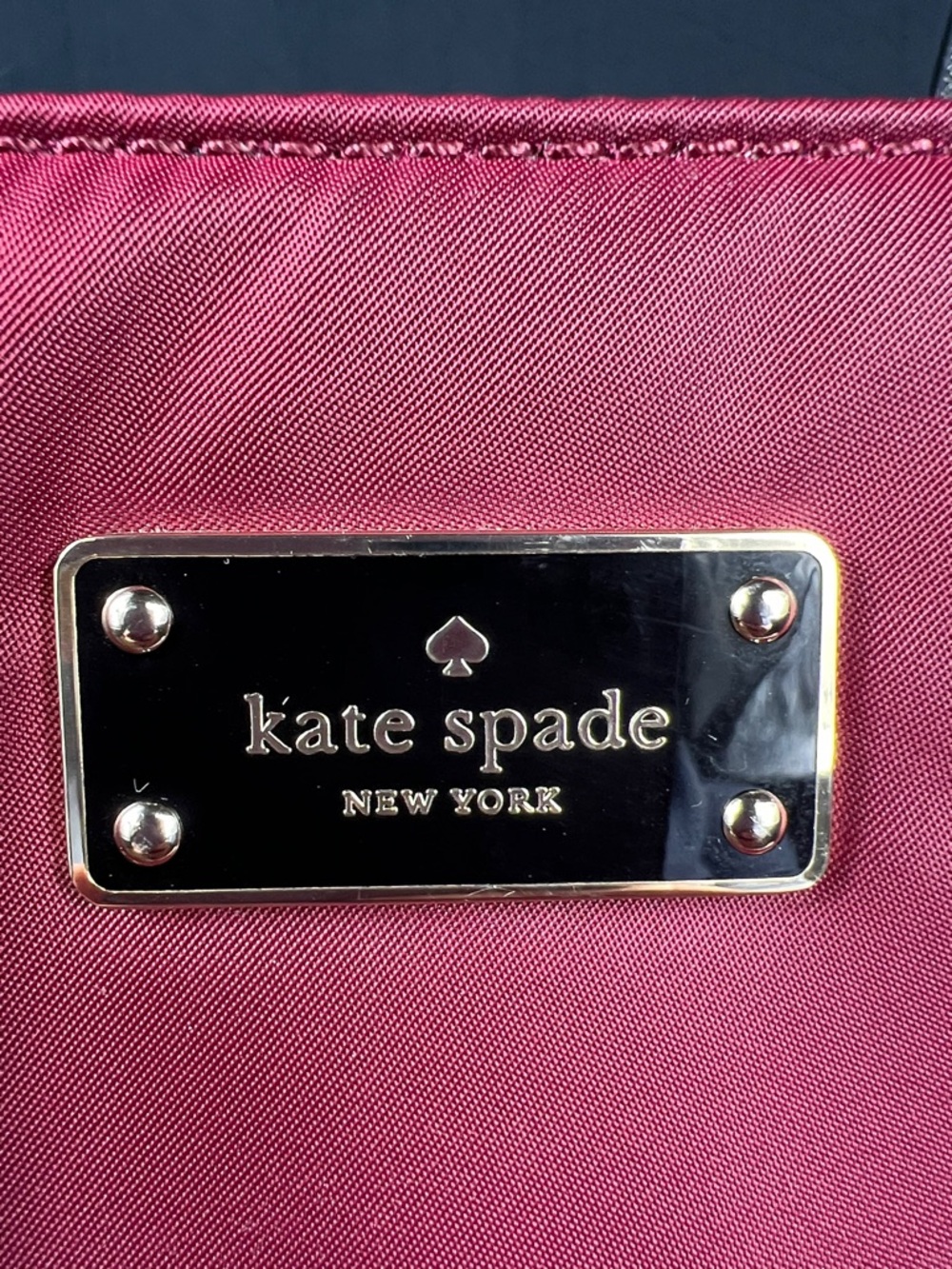 Kate Spade Blake Avenue Margareta Tote Merlot Burgundy EUC - Picture 6 of 13